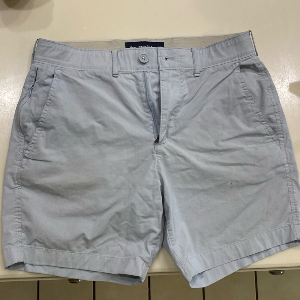 Abercrombie and fitch size 29 shorts light blue